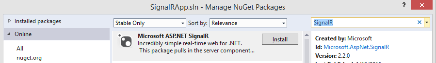 How to Implement SignalR