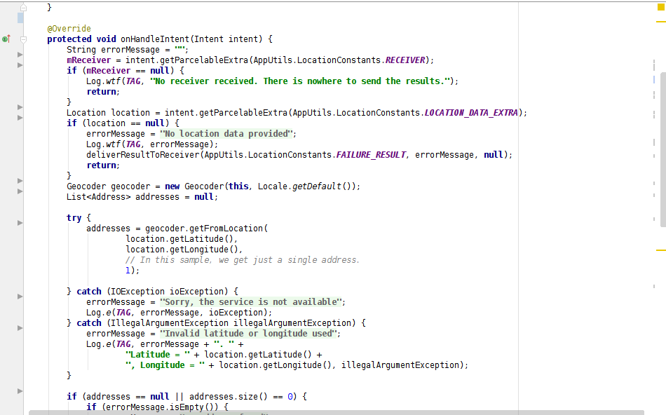 Android Geocode 2