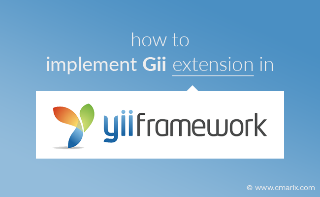 How to Implement Gii extension in Yii framework