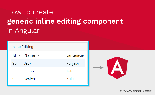 Create Generic Inline Editing Component In Angular