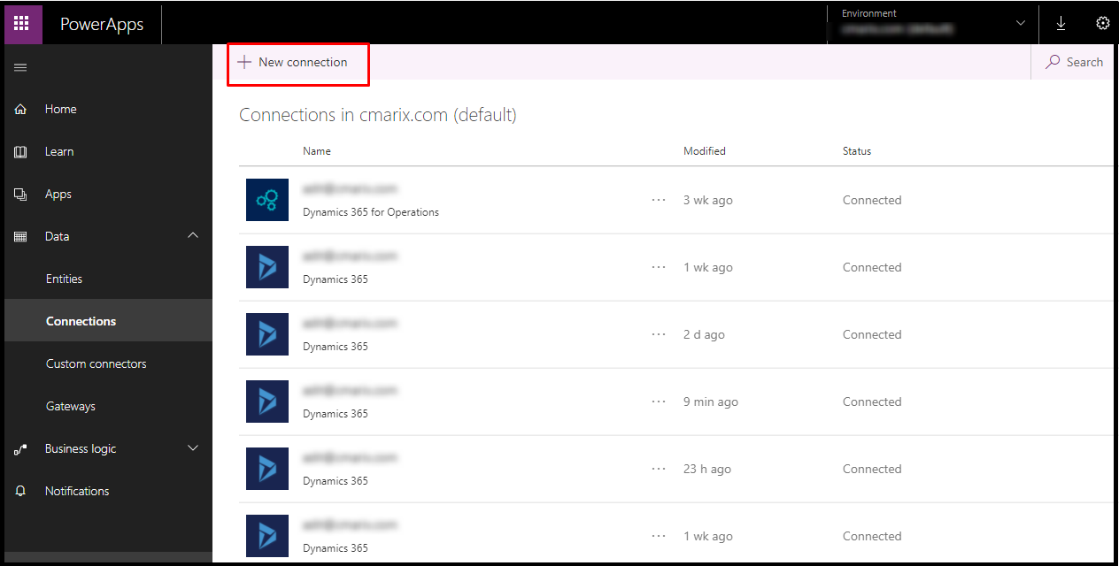 connect CRM 2016 On-Premise version with PowerApps