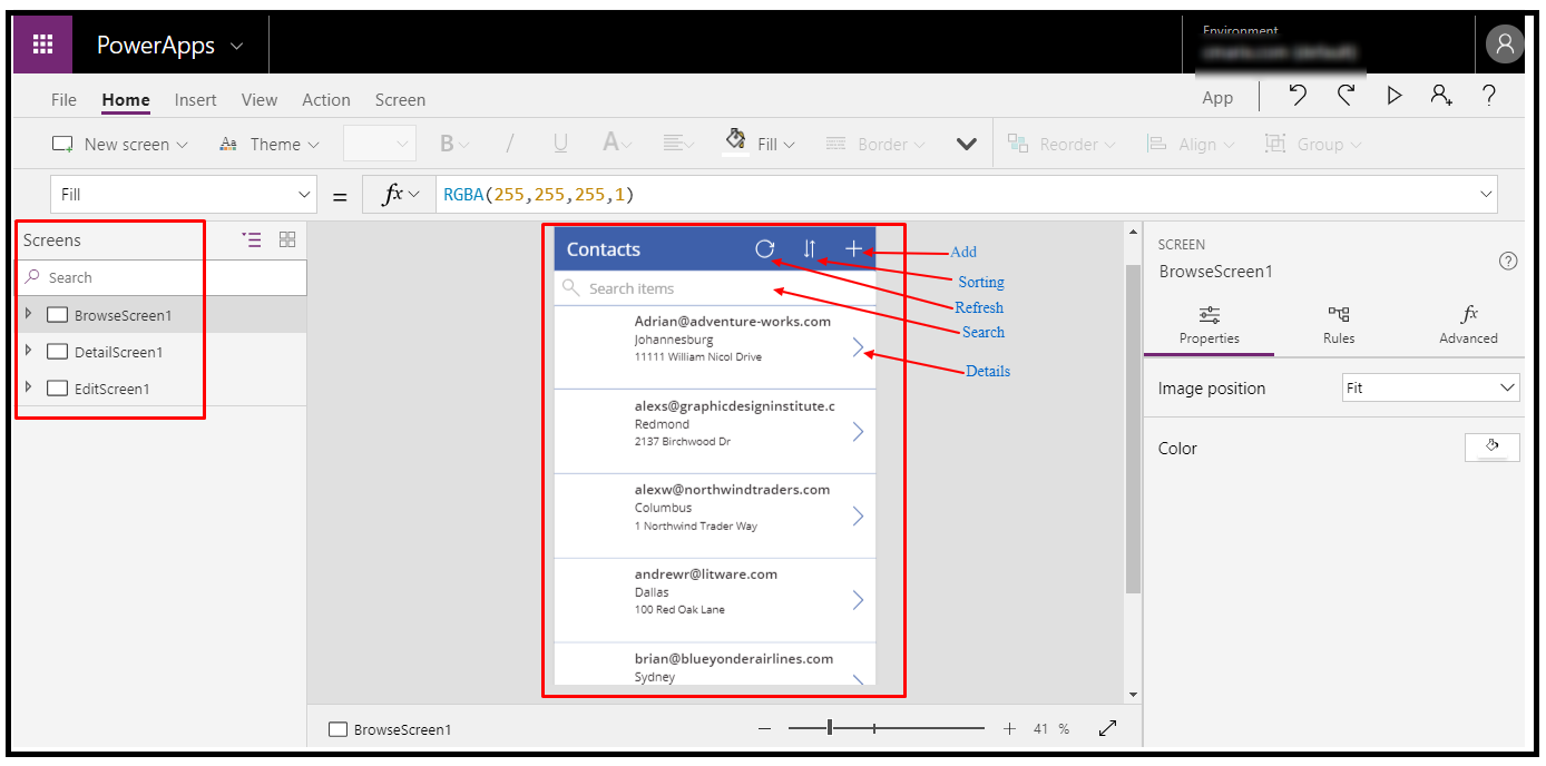 How to connect Dynamics 365 with PowerApps