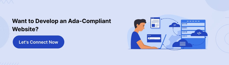 develop an Ada compliant website