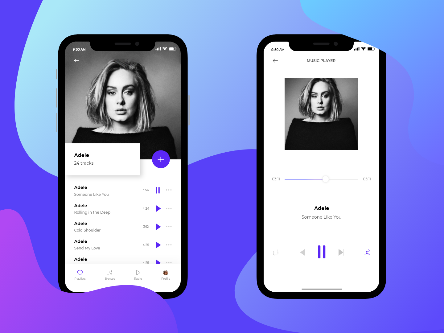 music app custom
