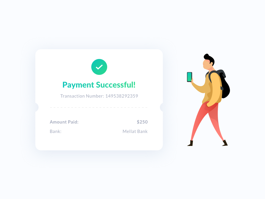payment success page html template free
