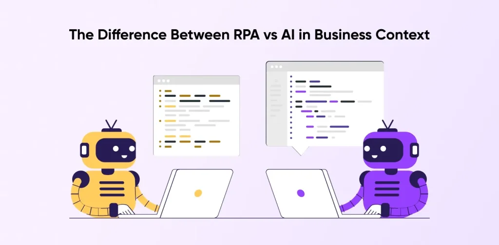 Difference Between RPA vs AI in Business